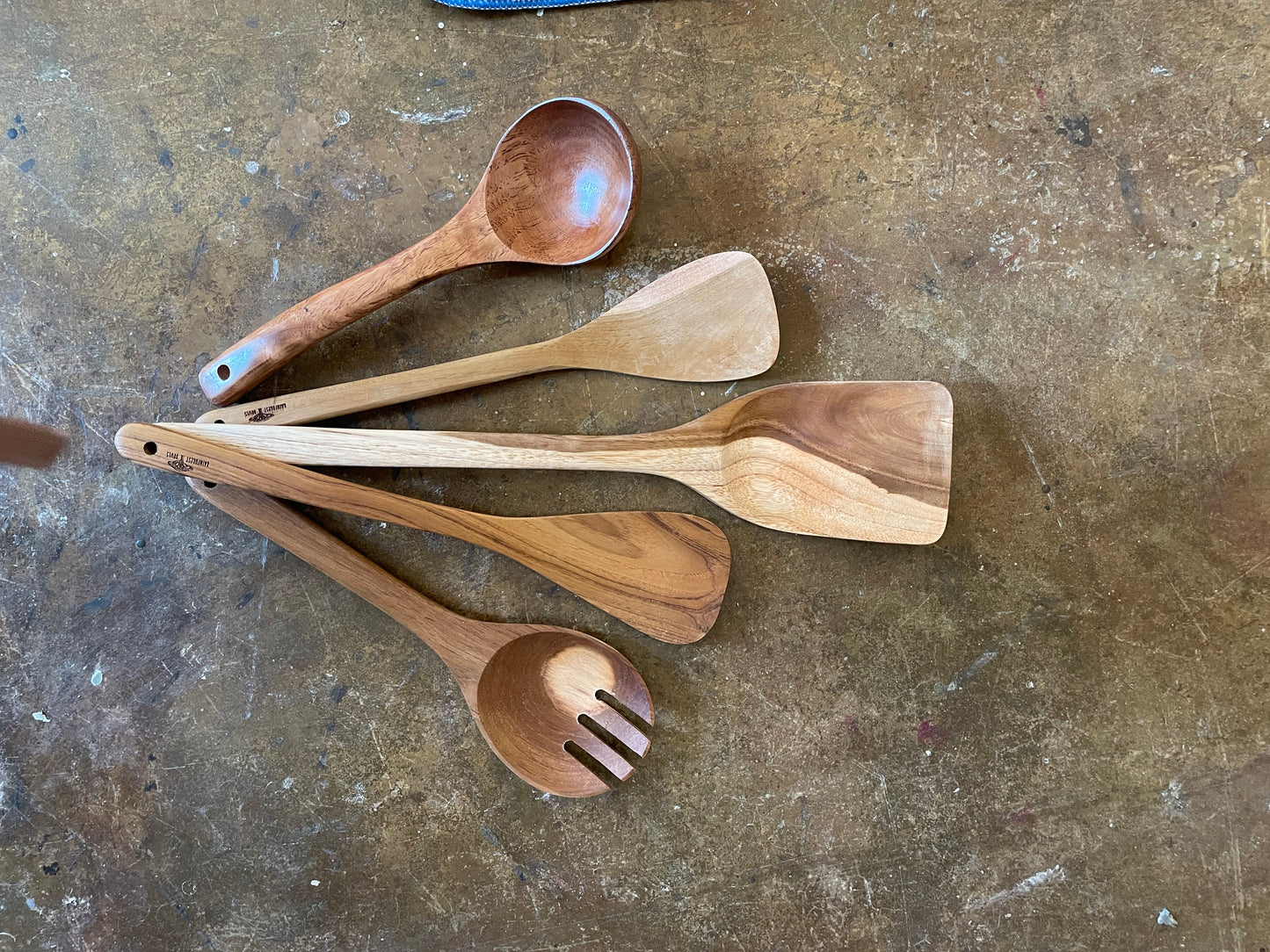 Teakwood serving utensils