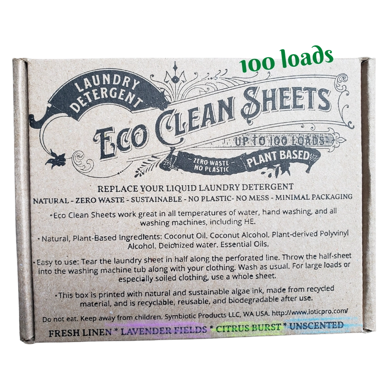 Eco-Clean Laundry Detergent Sheets